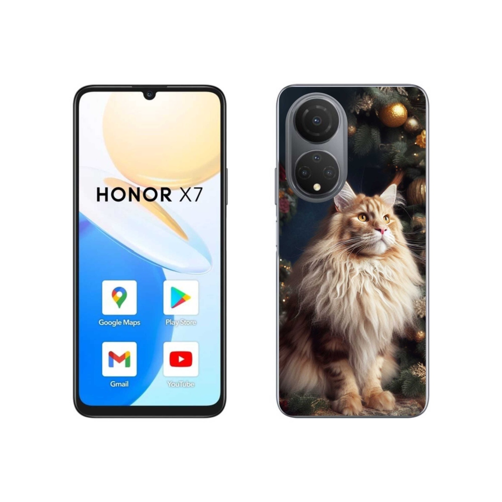 Zselés borítás mmCase a Honor X7-hez - macska a fánál