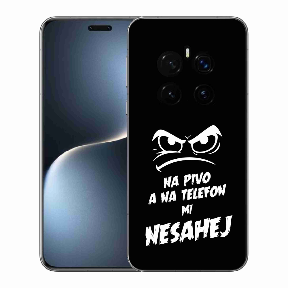 Gél borítás mmCase a Honor Magic 7 Pro 5G készülékhez - sör motívum 2 fekete háttér