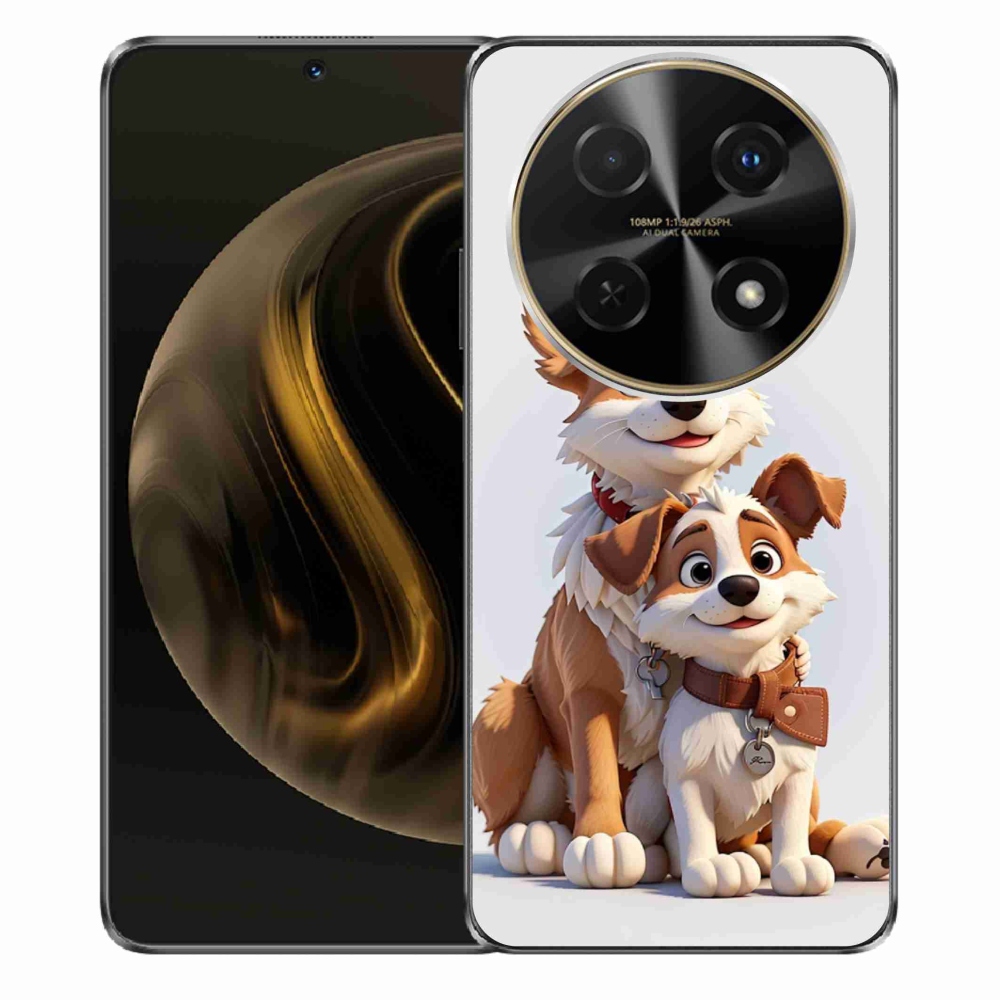 Gél borítás mmCase a Huawei Nova 12i számára - kutyák rajzolása
