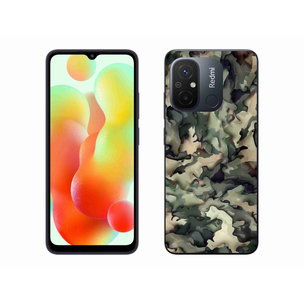 Gél borítás mmCase a Xiaomi Redmi 12C-hez - terepszínű minta 9