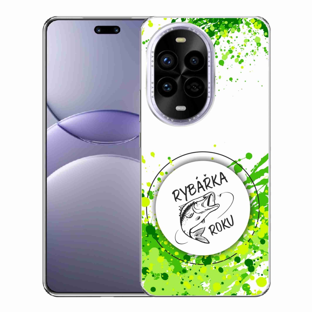 Gél borító mmCase a Huawei Nova 13 Pro 5G-n - az év horgásza fehér háttérrel