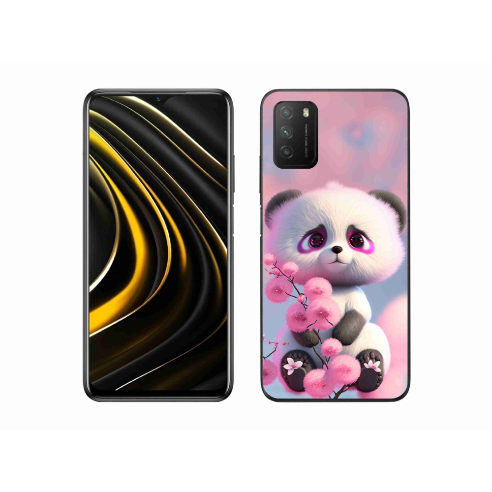 Gél borítás mmCase a Xiaomi Poco M3-hoz - aranyos panda 1