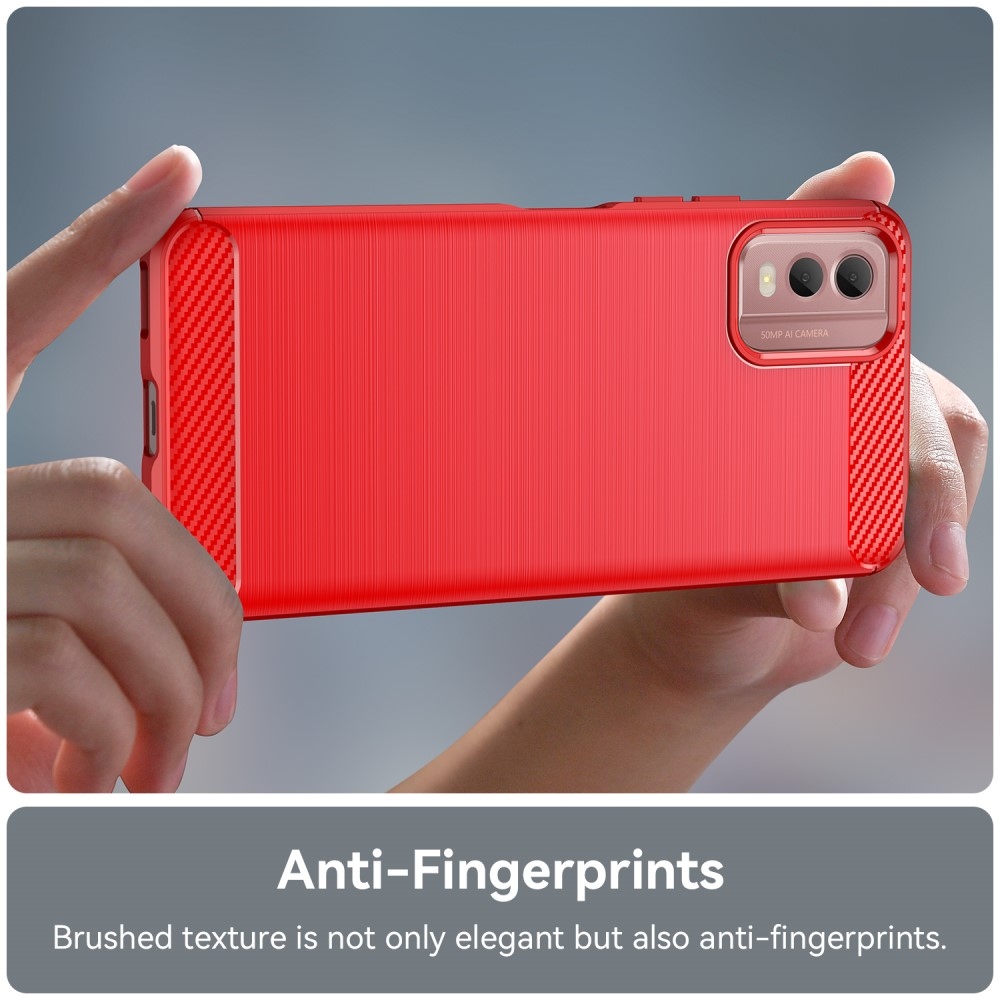 Szénálló zselés tok Nokia C32 készülékhez - piros