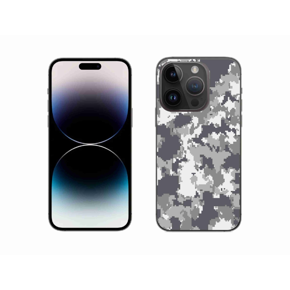Zselés borítás mmCase iPhone 14 Pro készülékhez - terepszínű minta 2