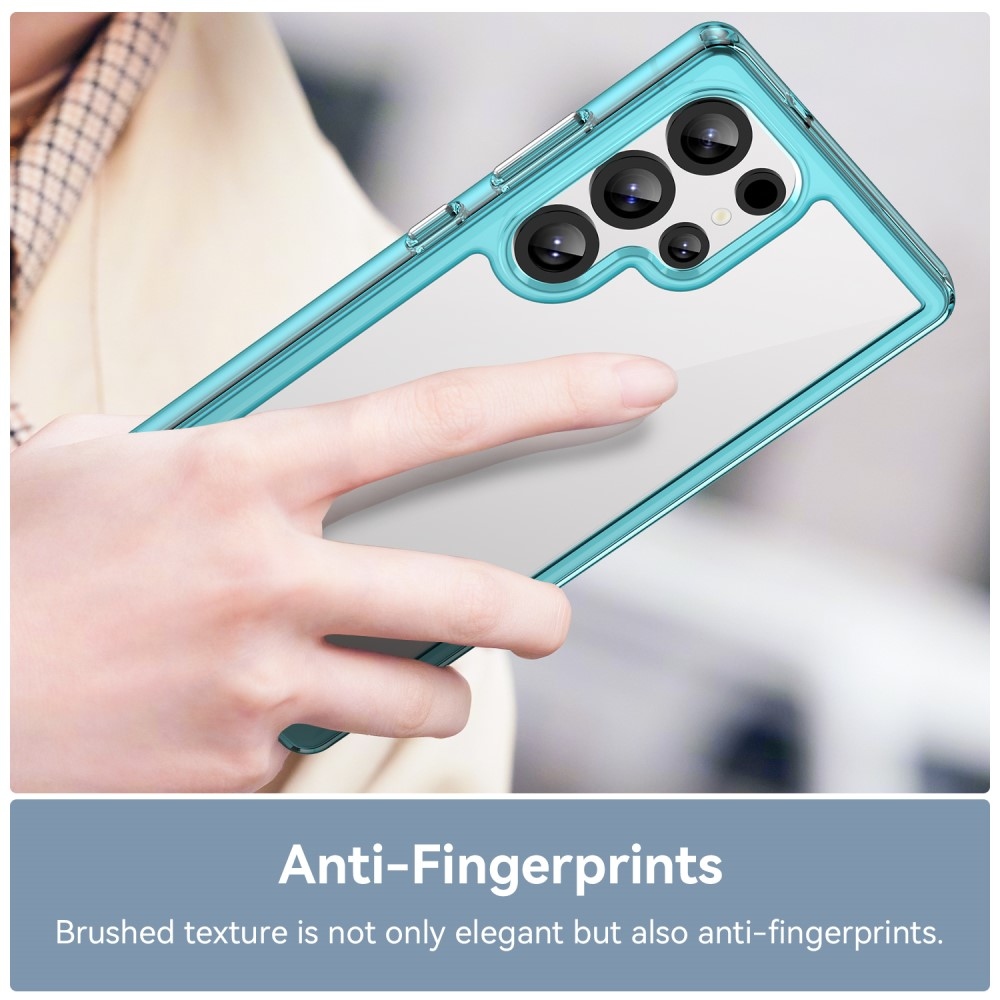 Gél tok kemény hátlappal Samsung Galaxy S25 Ultra készülékhez - világoskék