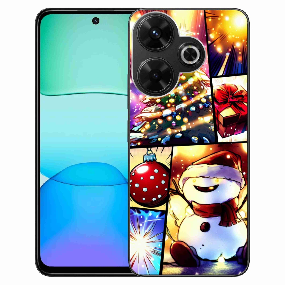 Gél borítás mmCase a Xiaomi Redmi 13 4G/Poco M6 4G - karácsonyi motívumok 1