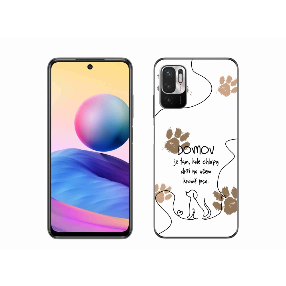 Gél borítás mmCase a Xiaomi Poco M3 Pro/5G számára - kutya motívum fehér háttérrel