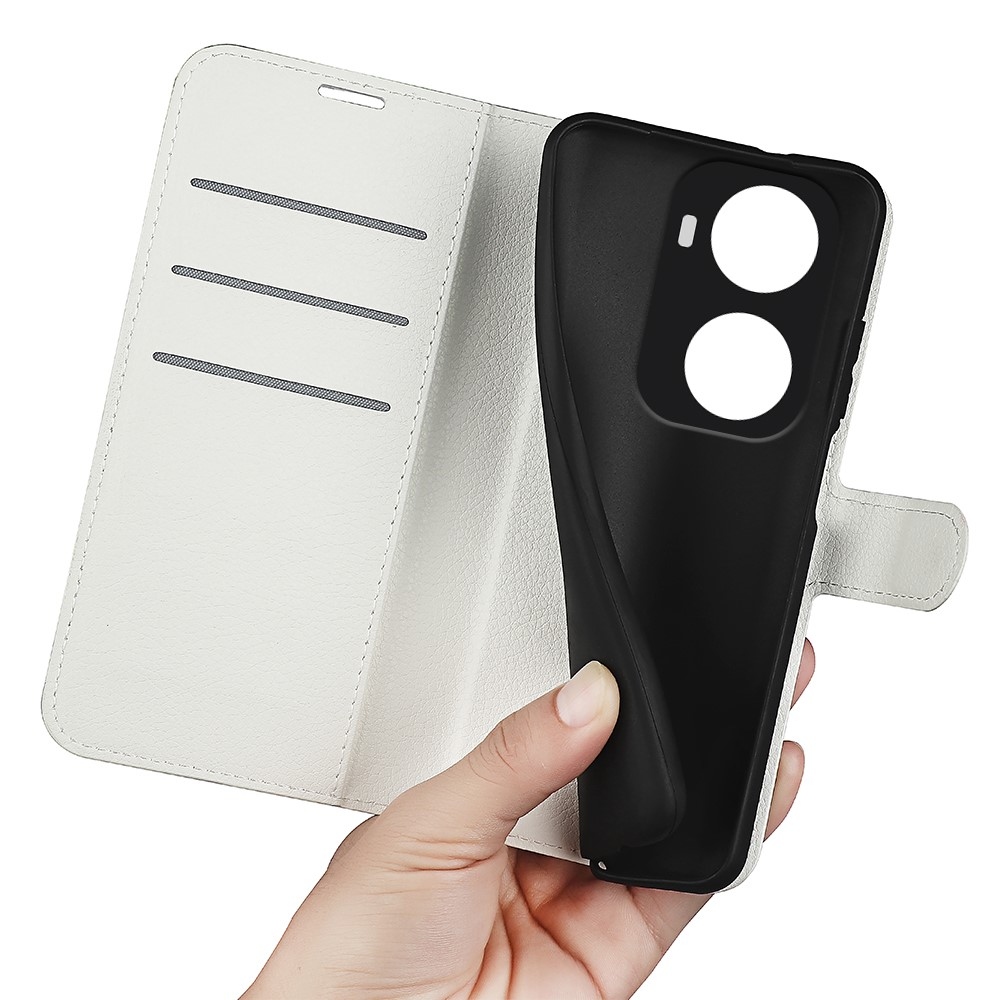 Litchi könyv tok Huawei Nova 12 SE-hez - fehér