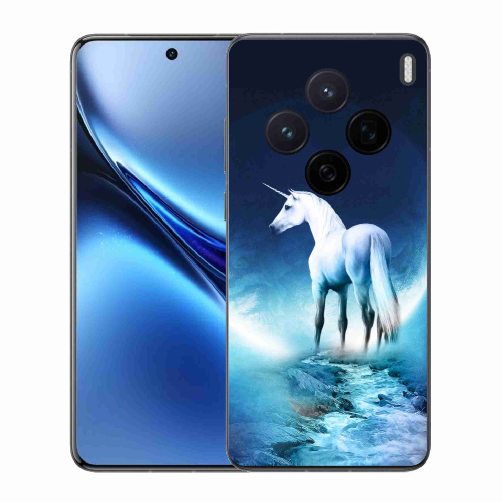 Zselés borítás mmCase a Vivo X200 5G készülékhez - fehér egyszarvú