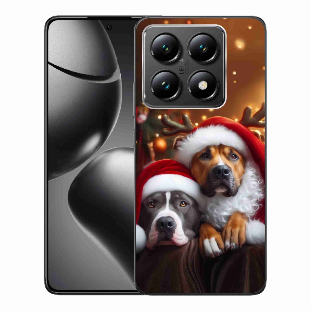 Gél borító mmCase a Xiaomi 14T-hez - Karácsonyi kutyák