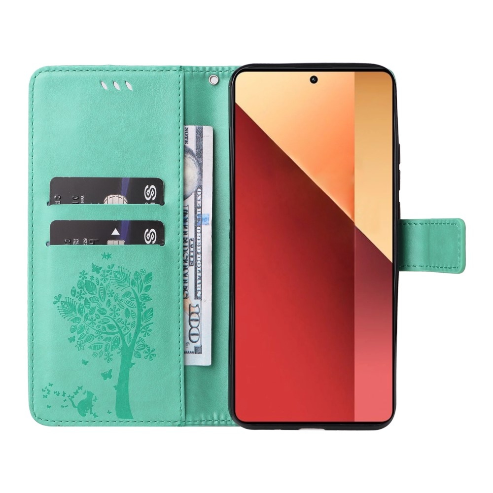 Fák könyve tok Xiaomi Redmi Note 13 Pro 4G/Poco M6 Pro - teal - teal - kék színű