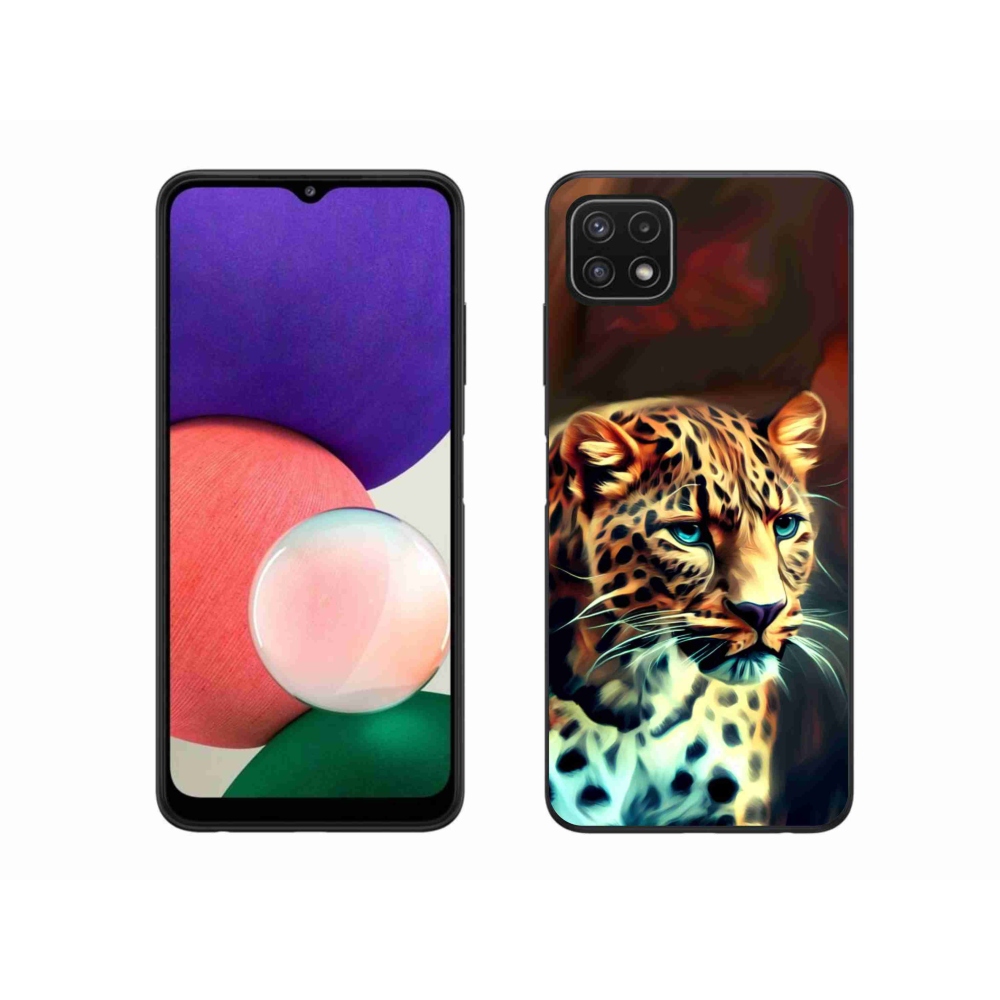 Zselés borítás mmCase Samsung Galaxy A22 5G - leopárd