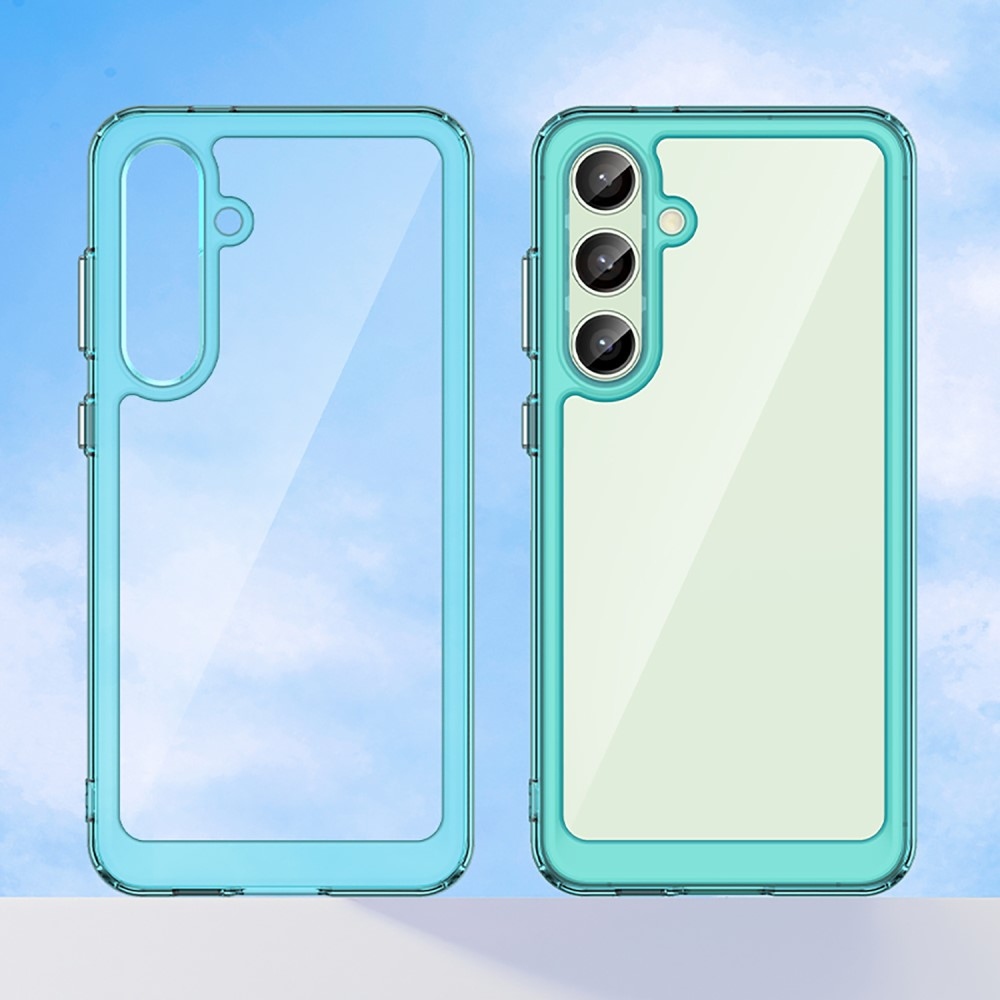 Gél tok fix hátlappal Samsung Galaxy S24 FE készülékhez - világoskék