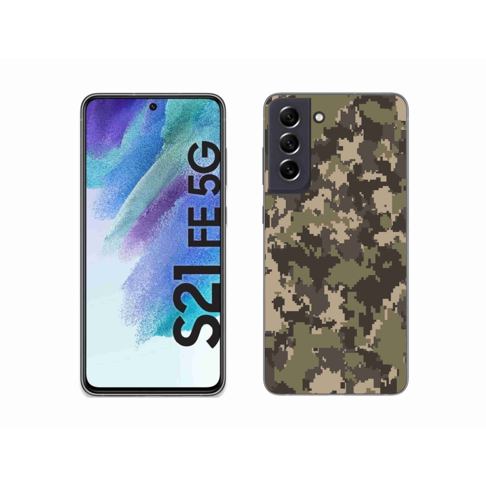 Zselés borítás mmCase Samsung Galaxy S21 FE 5G - terepszínű minta 12
