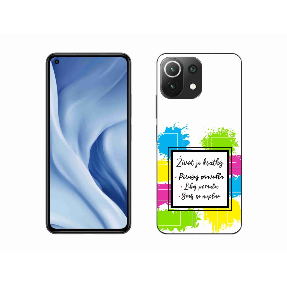 Gél borítás mmCase a Xiaomi Mi 11 Lite 4G/5G-hez - idézem 5 fehér háttér