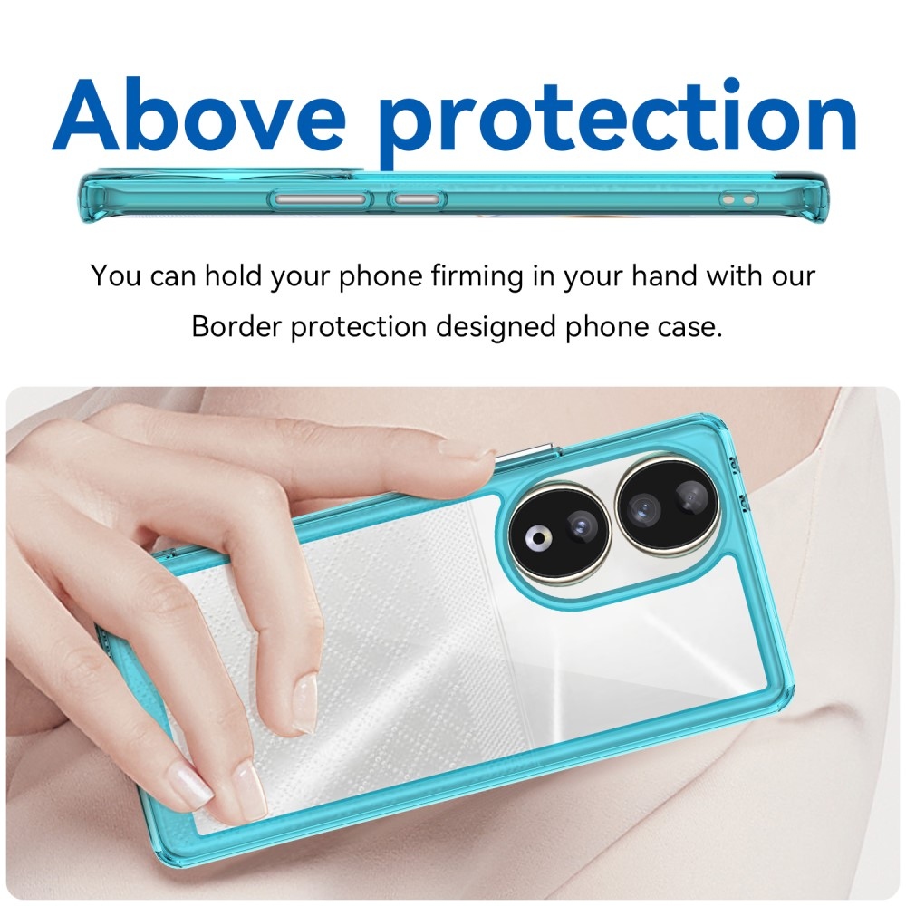 Gél tok fix hátlappal Honor 90-hez - kék