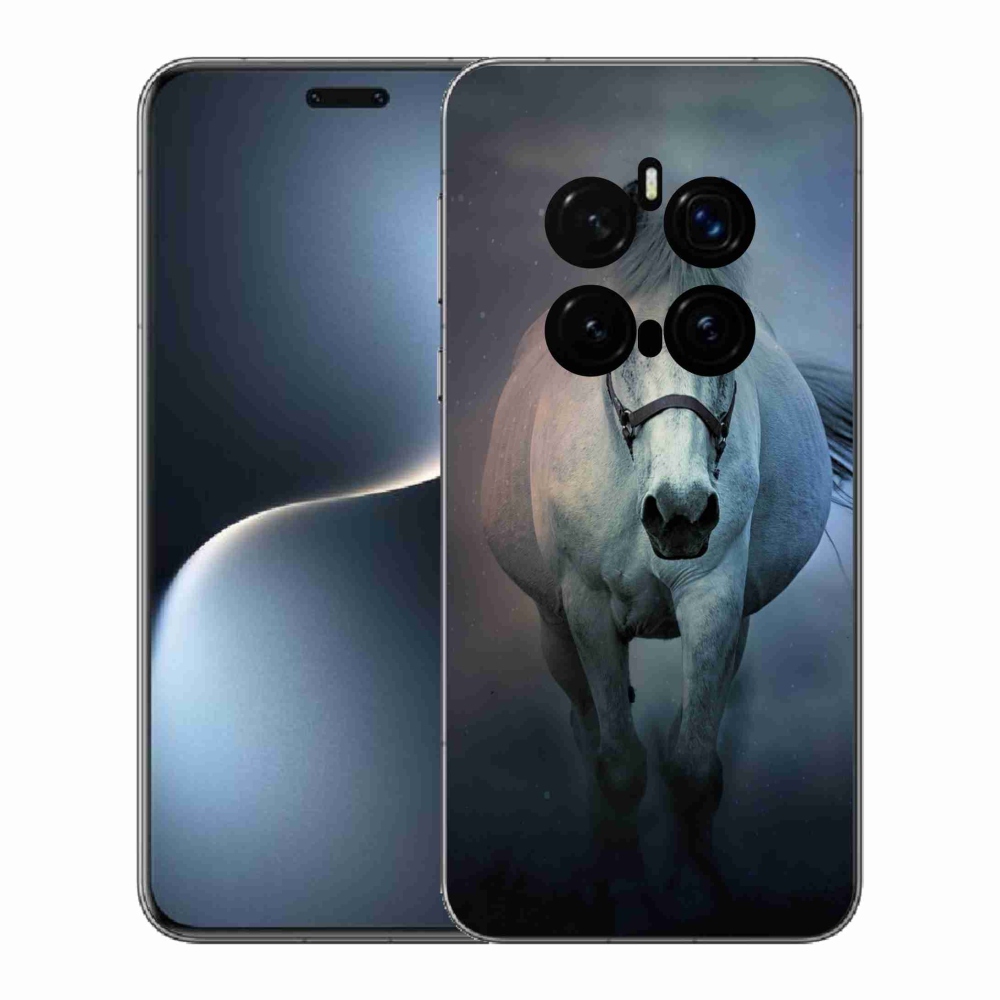 Gél borítás mmCase a Honor Magic 7 Pro 5G számára - futó fehér ló