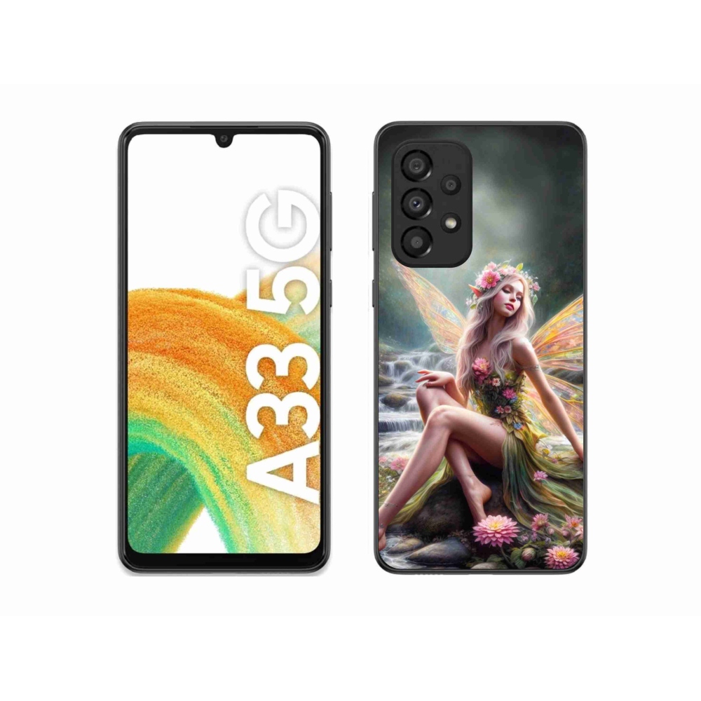 Zselés borítás mmCase Samsung Galaxy A33 5G - pillangó nő 1