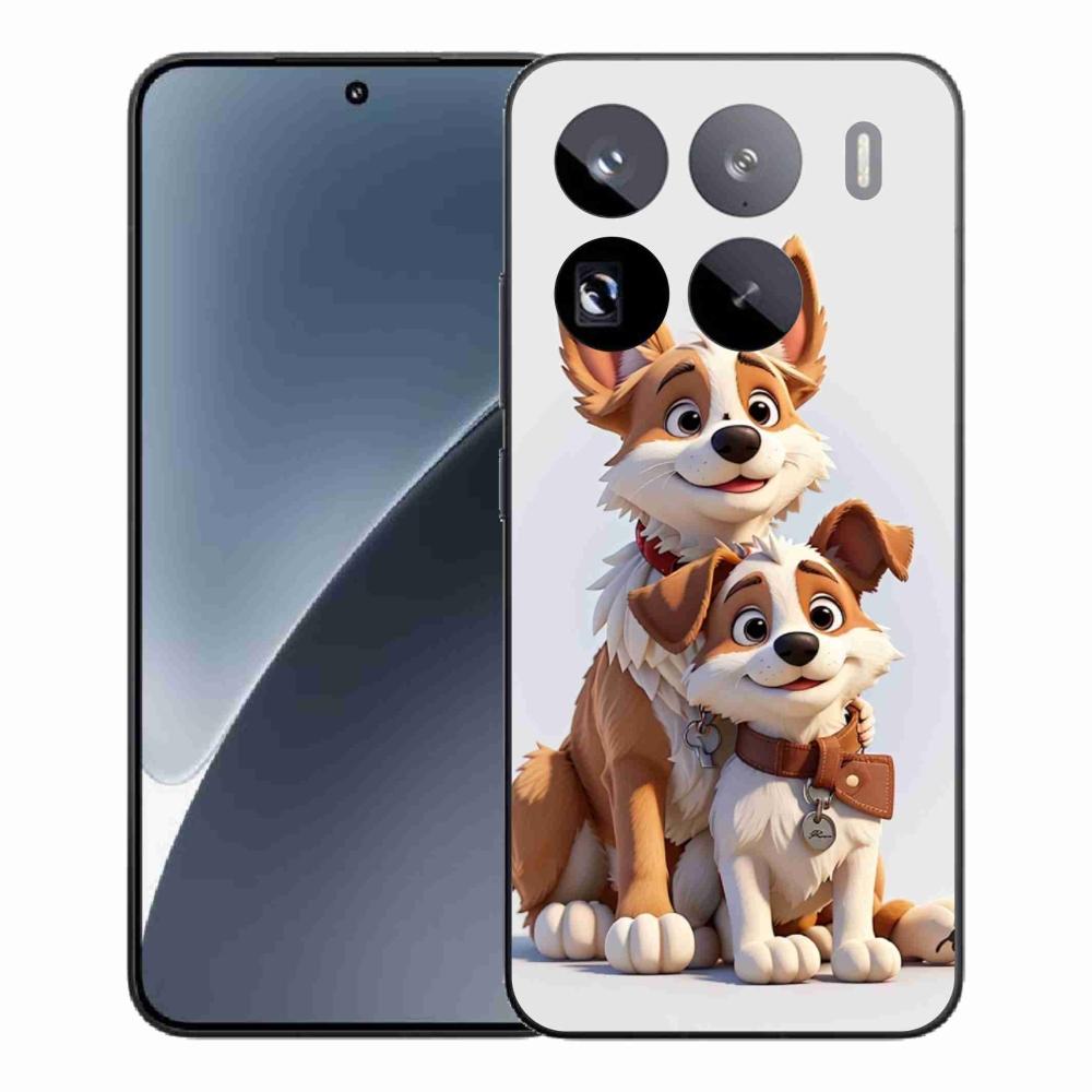 Gél borítás mmCase a Xiaomi 15 Pro számára - kutyák rajzolása