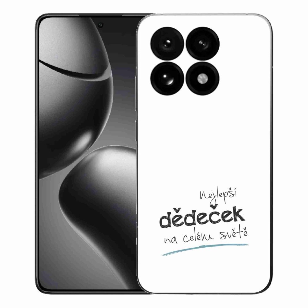 Gél borító mmCase a Xiaomi 15T - a legjobb nagypapa 3 fehér háttérrel