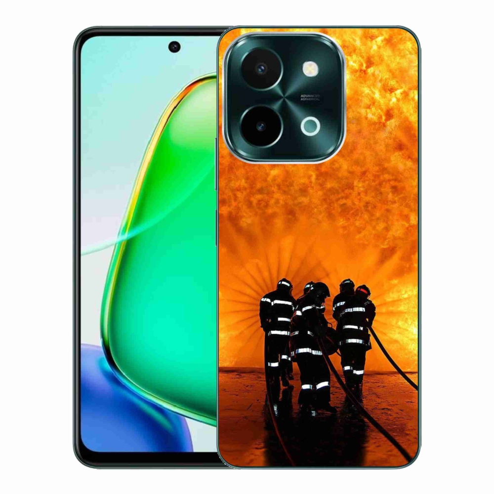 Zselés borítás mmCase a Vivo Y28-hoz - tűz