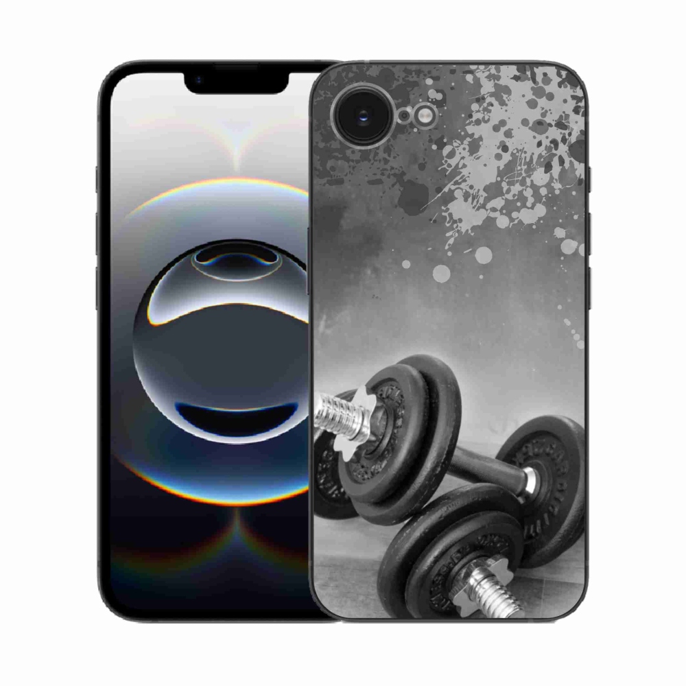 Zselés borítás mmCase iPhone 16e készülékhez - súlyzók 1