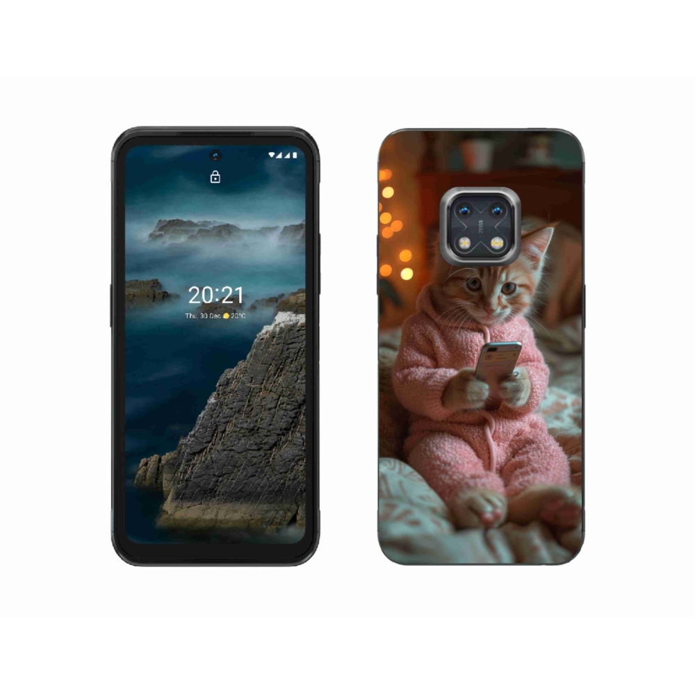 Zselés borítás mmCase a Nokia XR20-hoz - baba a mobillal