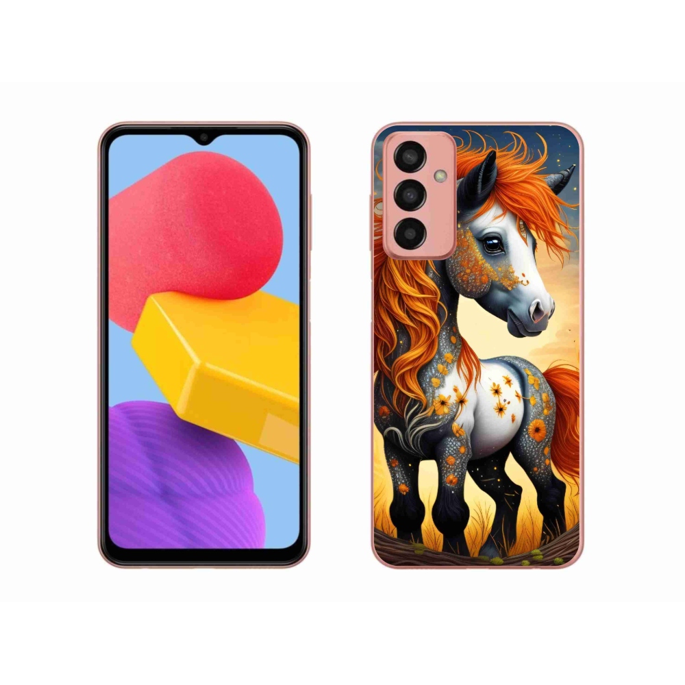 Zselés borítás mmCase Samsung Galaxy M13 készülékhez - színes póni