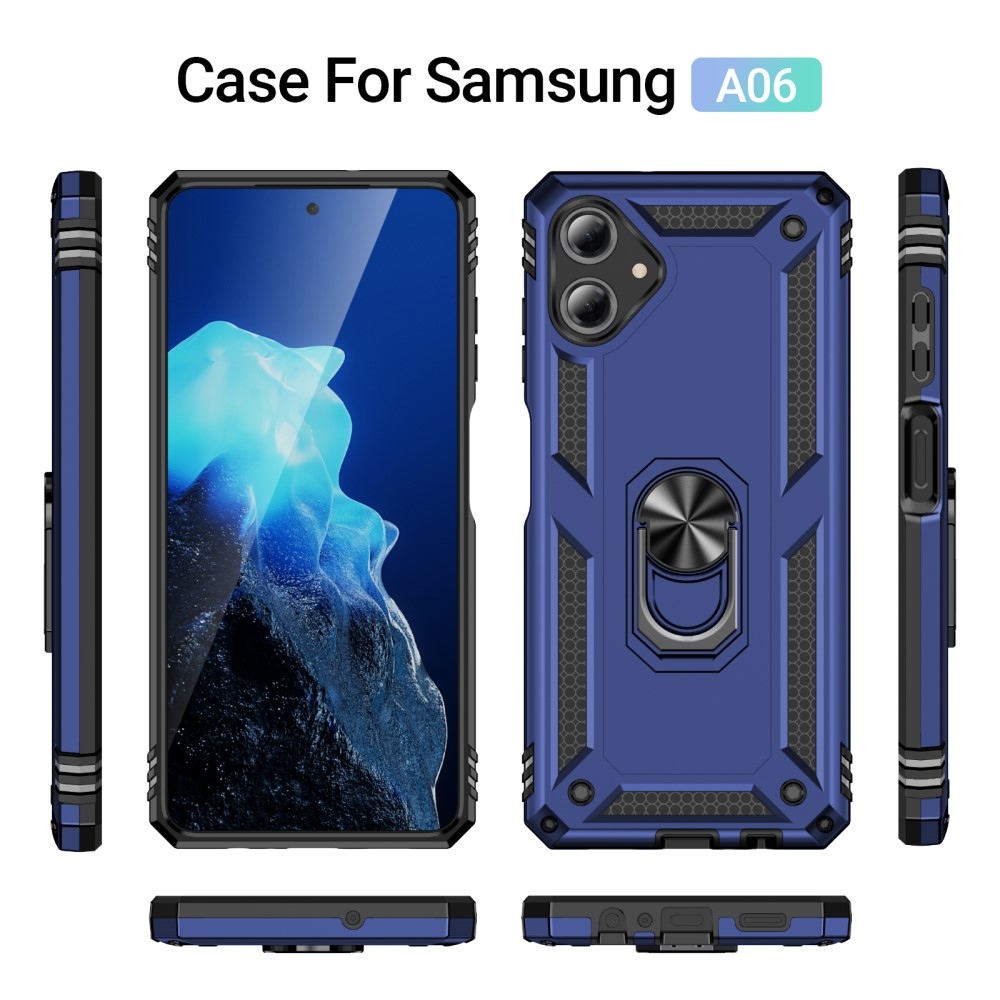 Gyűrűk tartós borítása Samsung Galaxy A06 4G készülékhez - kék