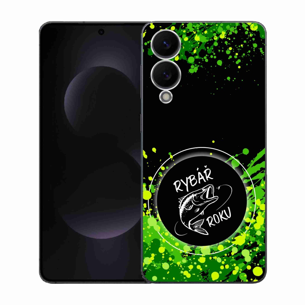 Gél borítás mmCase Samsung Galaxy S25 Edge készülékhez - az év halászának fekete háttere