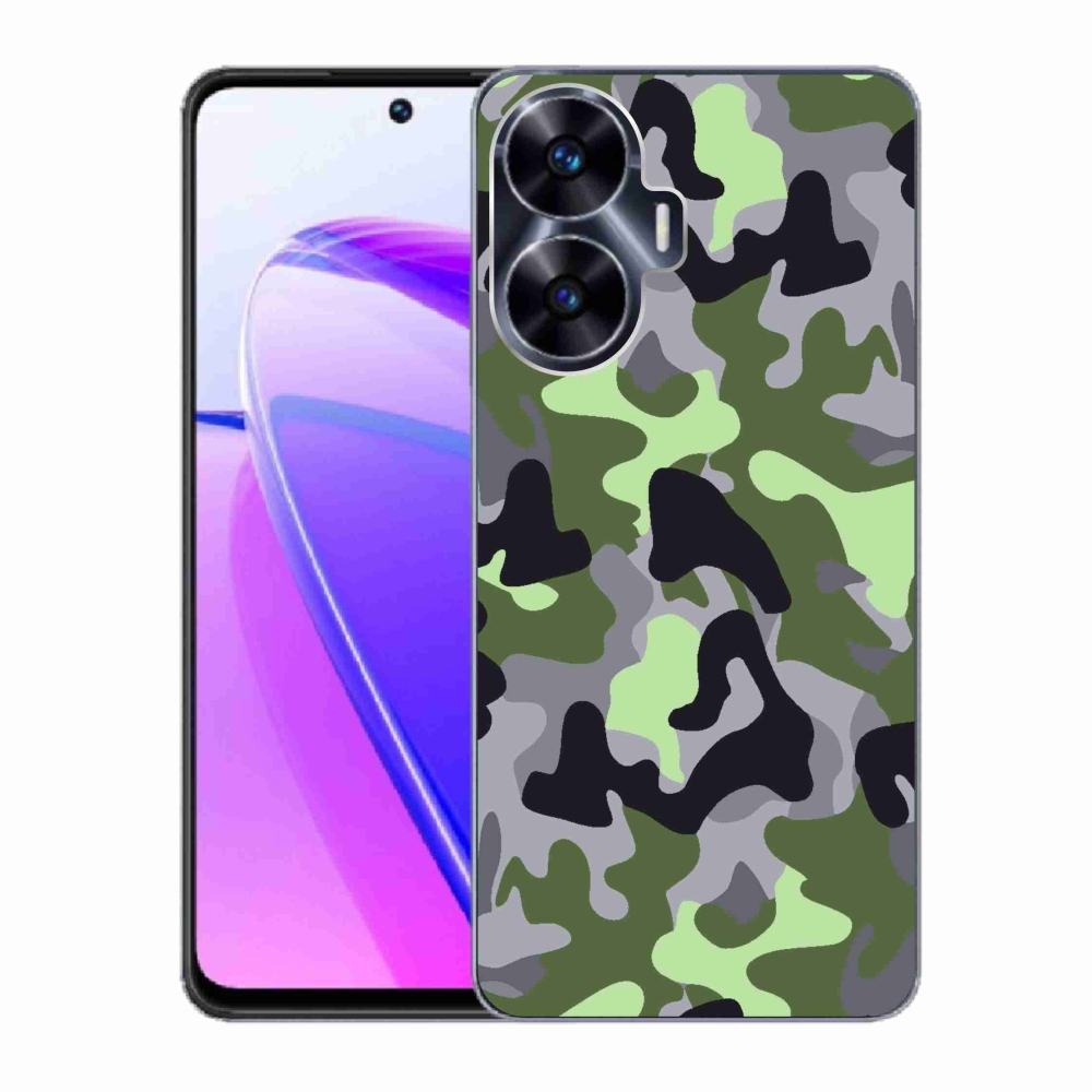 Gél borítás mmCase a Realme C55 készülékhez - terepszínű minta 7