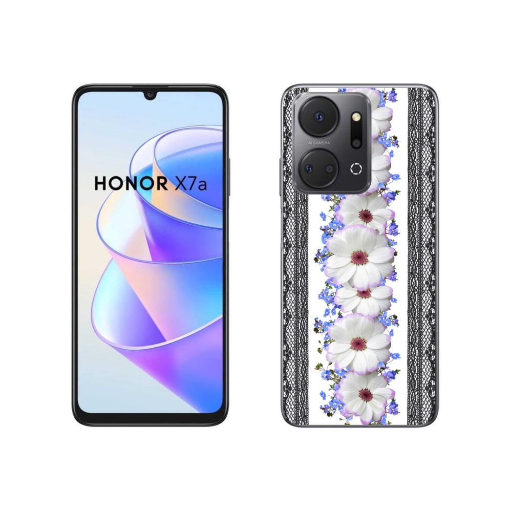 Zselés borítás mmCase a Honor X7a számára - virágok 8