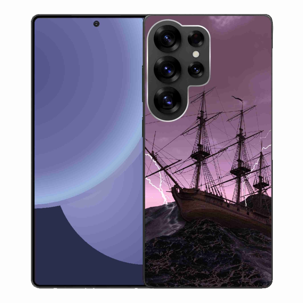 Zselés borítás mmCase Samsung Galaxy S25 Ultra készülékhez - hajó a viharban