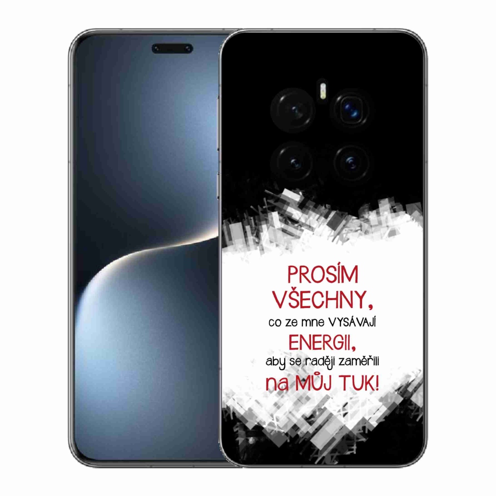 Gél borító mmCase a Honor Magic 7 Pro 5G készülékhez - vicces szöveg 1 piros