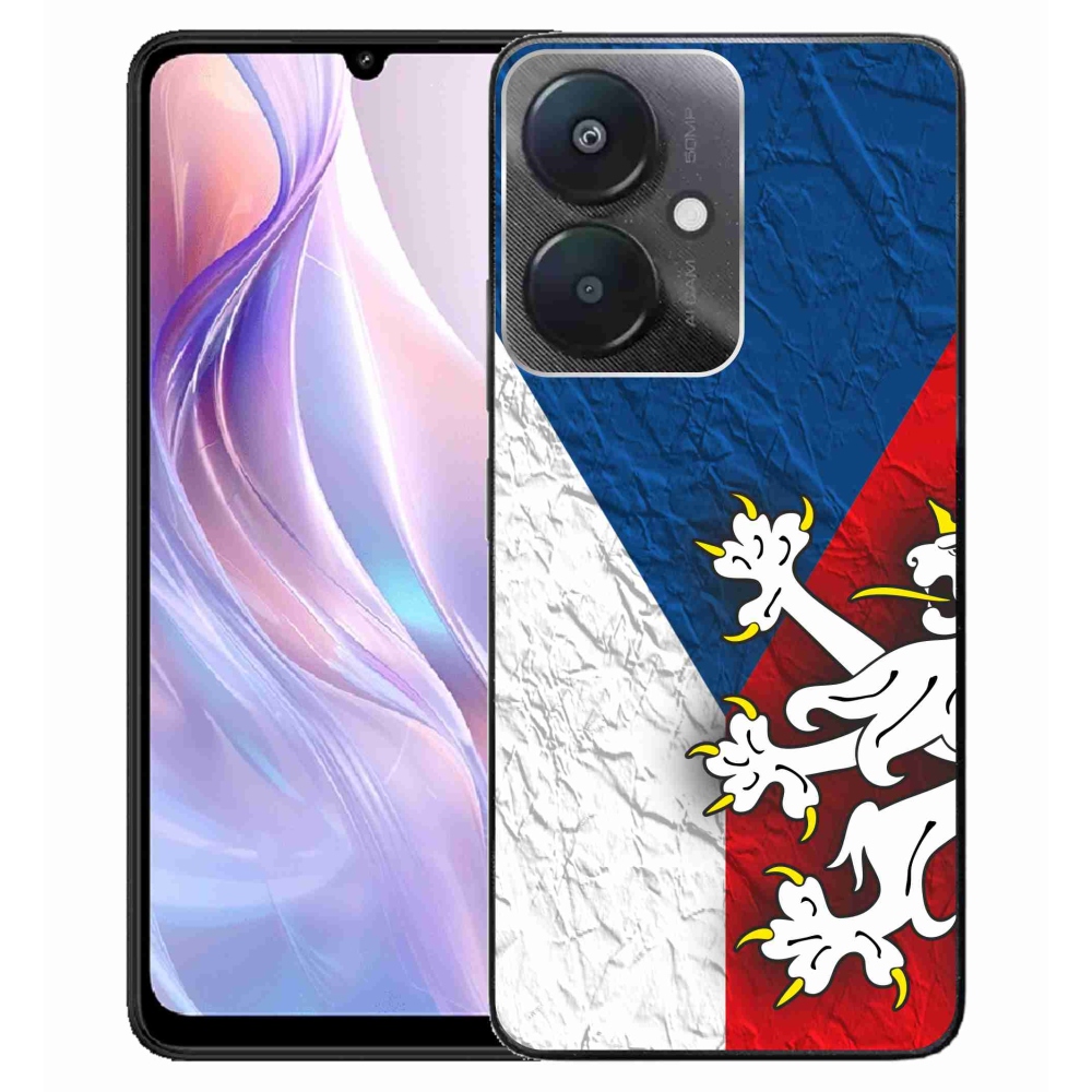 Gél borítás mmCase a Xiaomi Redmi 13C 5G - cseh zászlóhoz 1