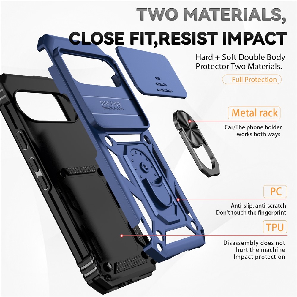 Csúszásálló borítás a Google Pixel 10 Pro/Pixel 10/9 Pro/9 készülékhez - kék