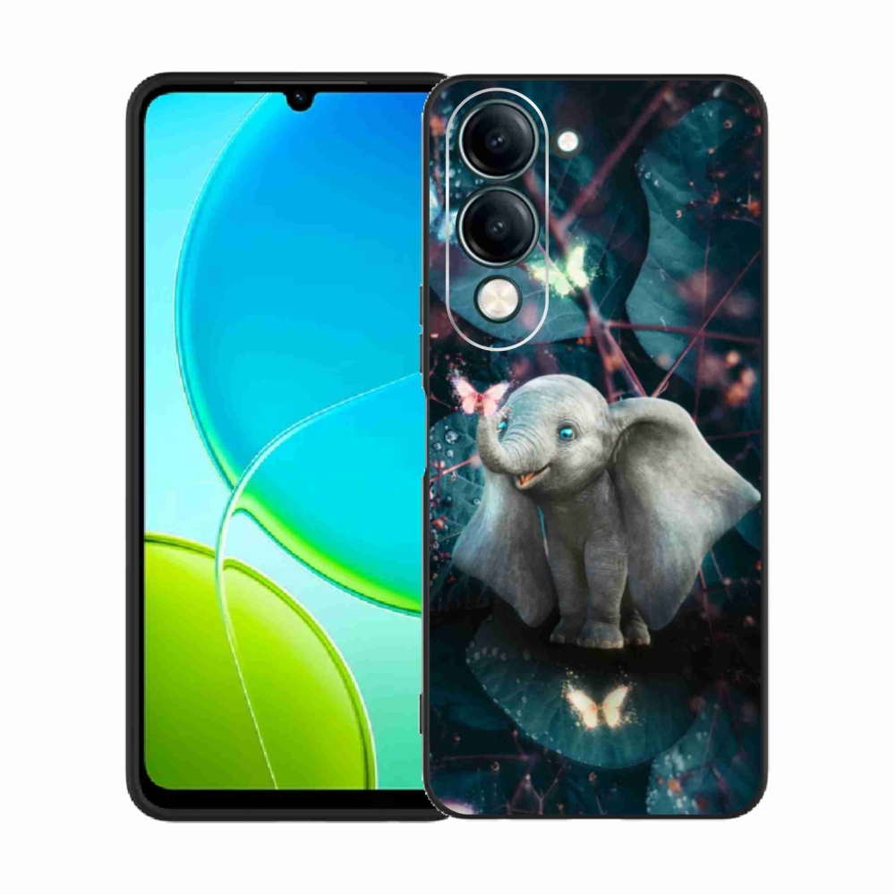 Gél borító mmCase a Vivo Y29s 5G-hez - aranyos elefánt
