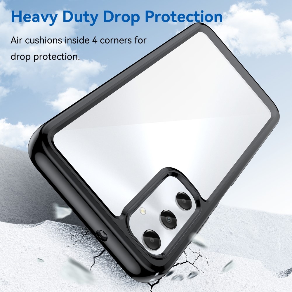 Gél tok fix hátlappal Samsung Galaxy A05s készülékhez - fekete