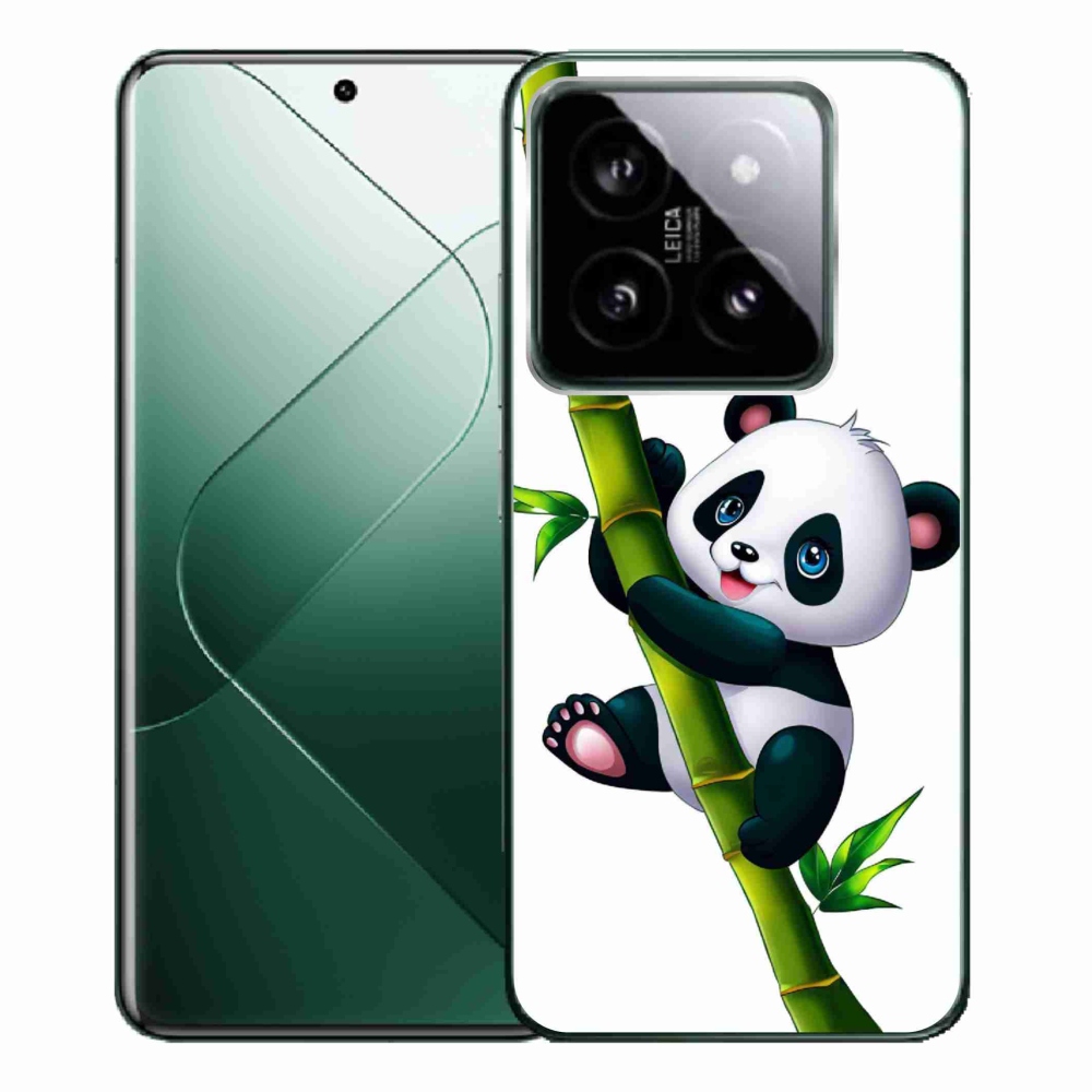 Gél borítás mmCase a Xiaomi 14 Pro-hoz - panda a bambuszon