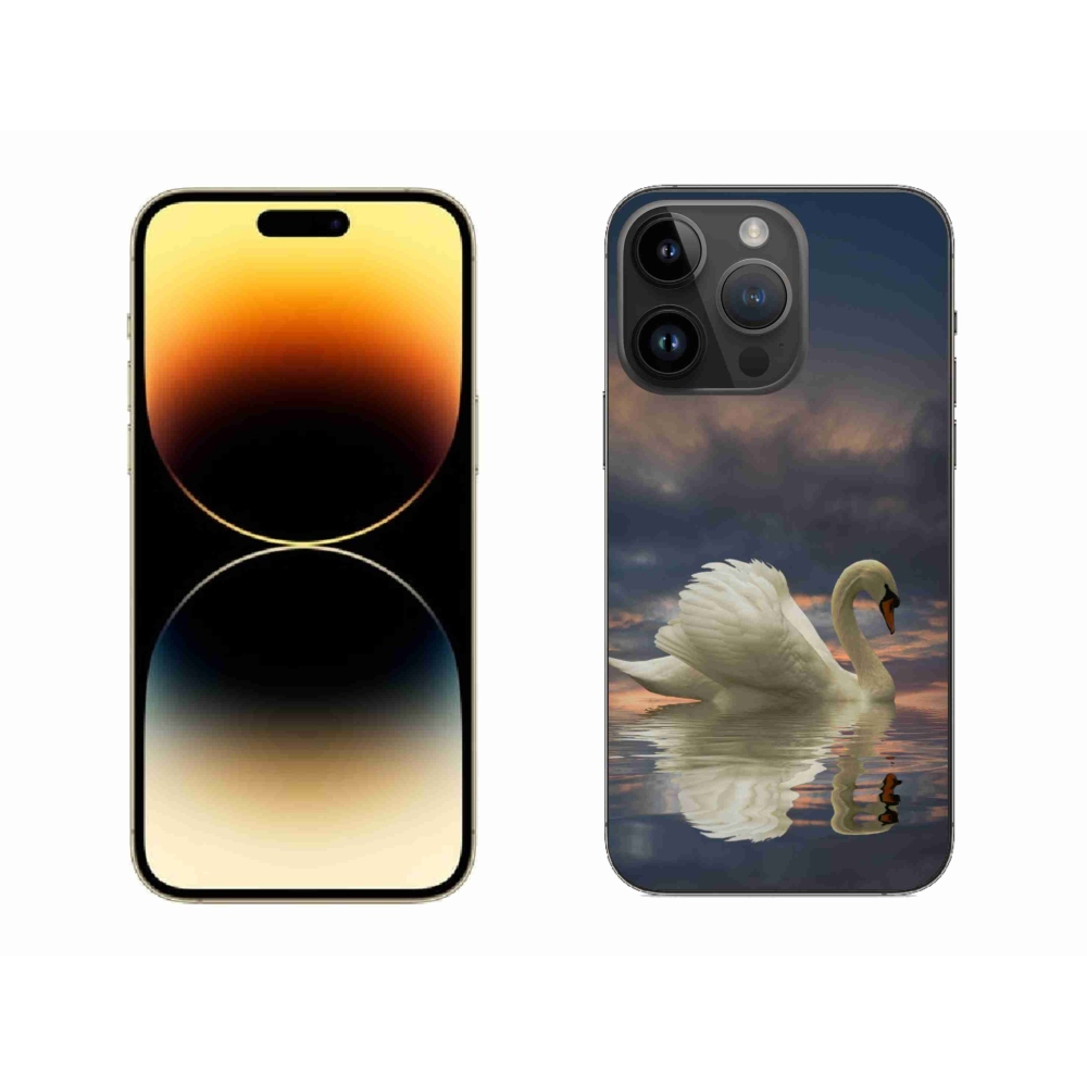 Zselés borítás mmCase iPhone 14 Pro Max készülékhez - hattyú