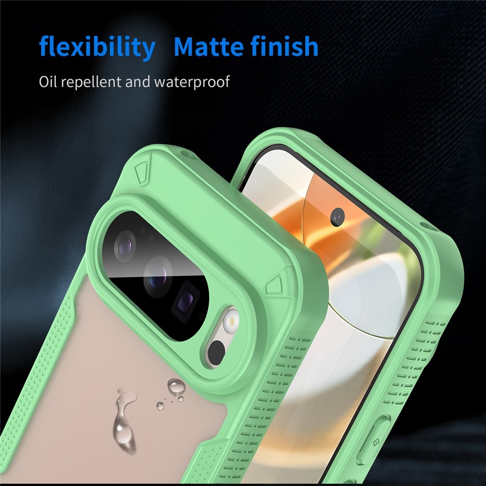 Tartós, matt borítás a Google Pixel 10 Pro/Pixel 10 készülékhez - zöld színű