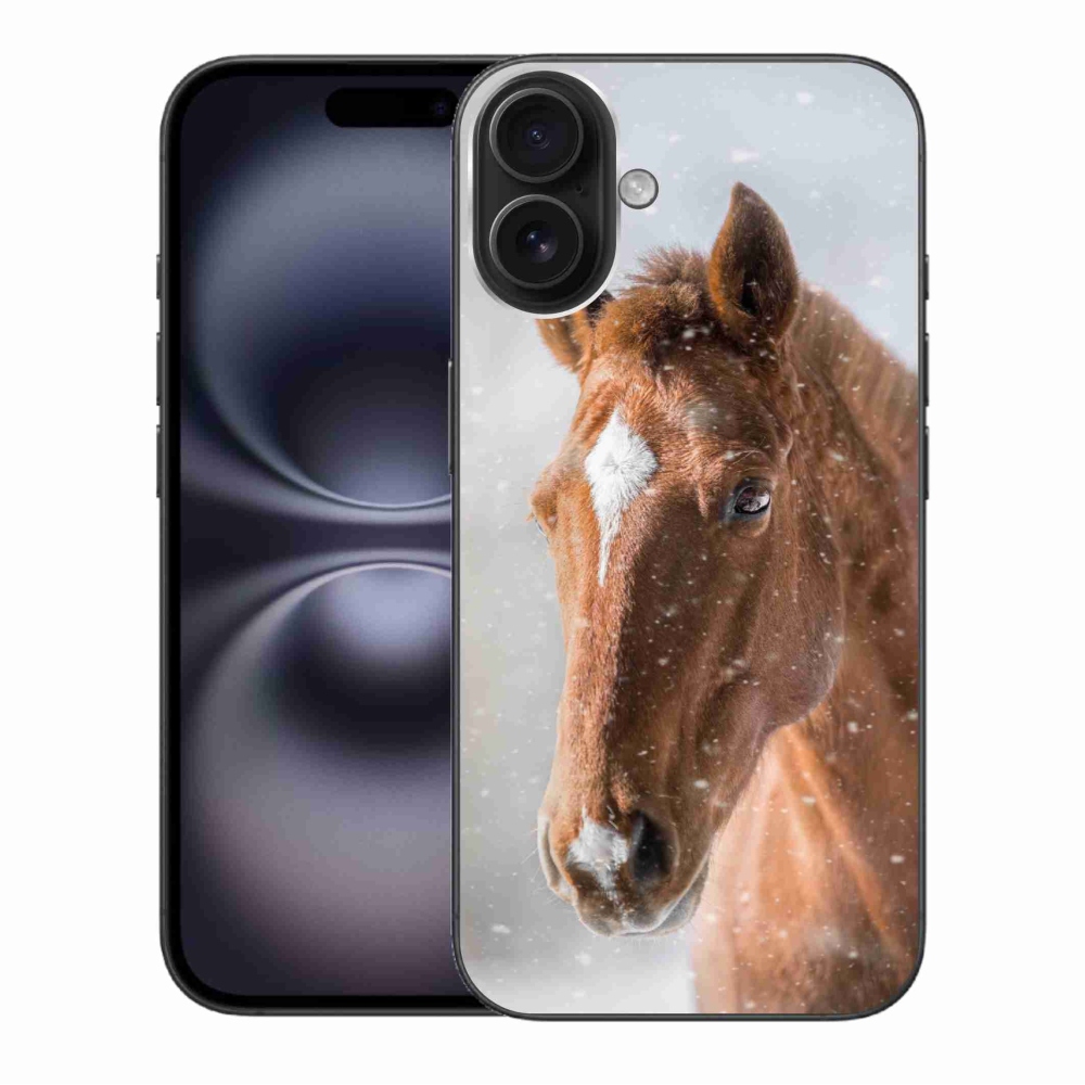 Zselés borítás mmCase iPhone 16 Plus készülékhez - barna ló 2
