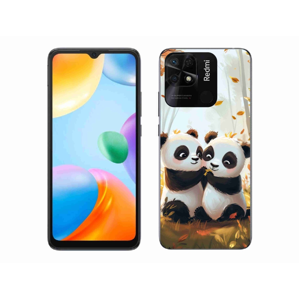 Gél borítás mmCase a Xiaomi Redmi 10C-hez - pandák