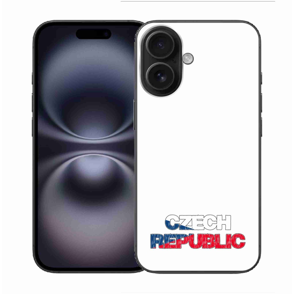 Gél borítás mmCase iPhone 16 készülékhez - Csehország fehér háttér
