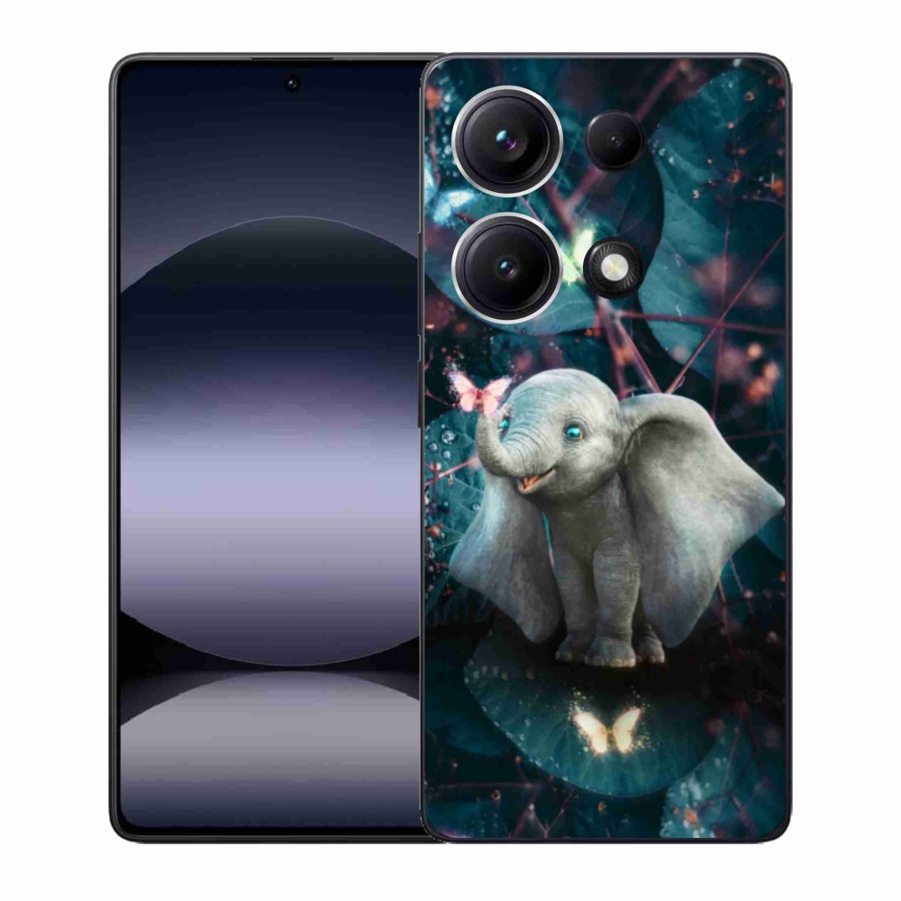 Gél borítás mmCase a Xiaomi Redmi Note 14S-hez - aranyos elefánt