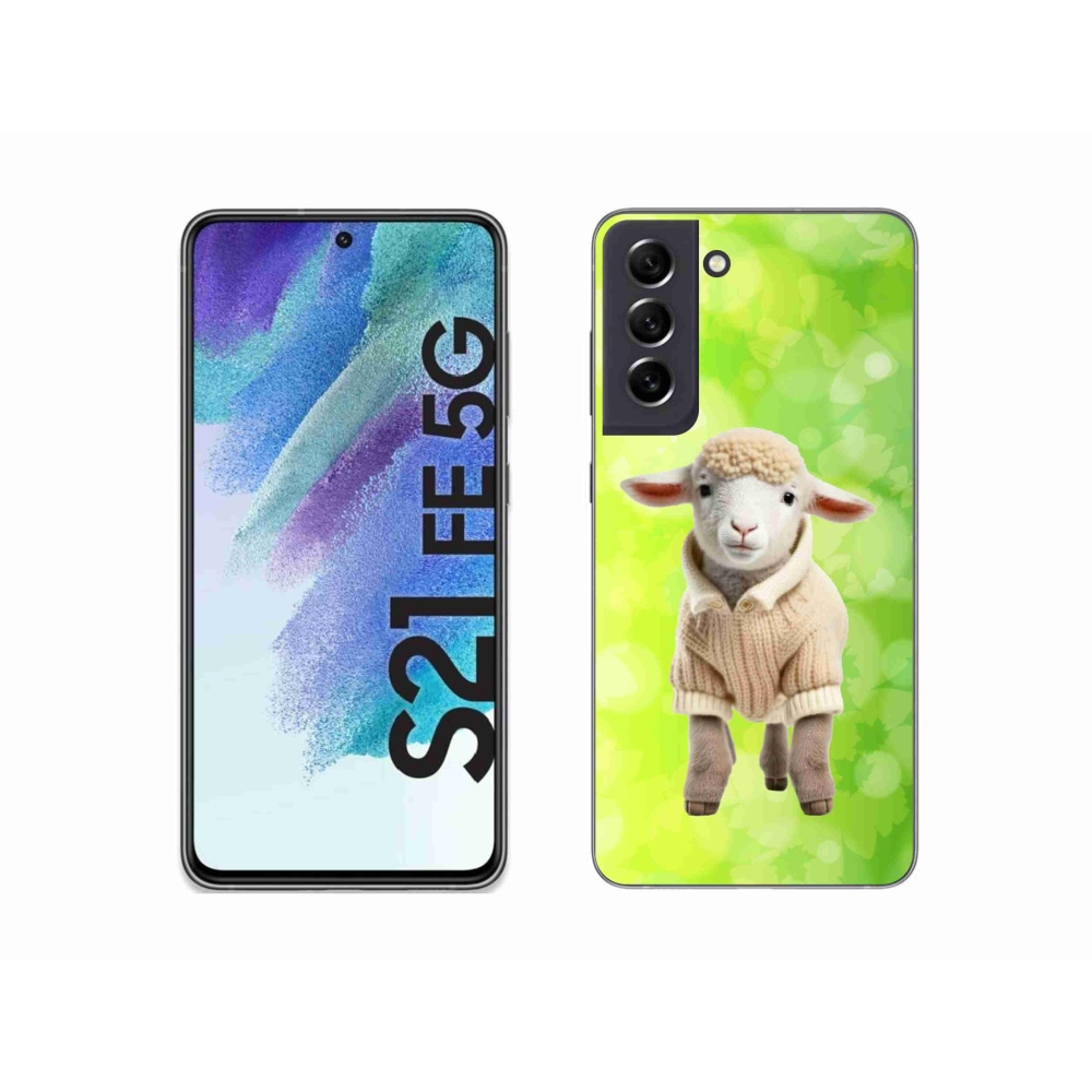 Zselés borítás mmCase Samsung Galaxy S21 FE 5G - bárány pulóverben