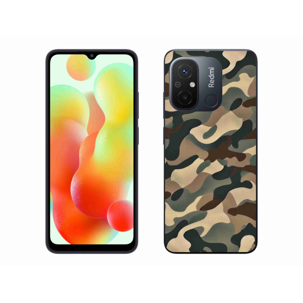 Gél borítás mmCase a Xiaomi Redmi 12C-hez - terepszínű minta 11