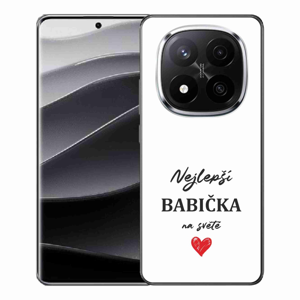 Gél borító mmCase a Xiaomi Redmi Note 14 Pro+ 5G - legjobb nagymama 1 fehér háttérrel