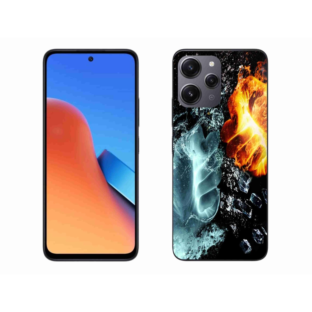Gél borítás mmCase a Xiaomi Redmi 12 - víz és tűz számára