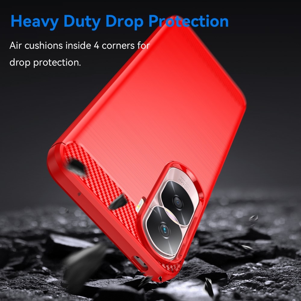 Szénálló zselés tok a Honor 90 Lite-hoz - piros